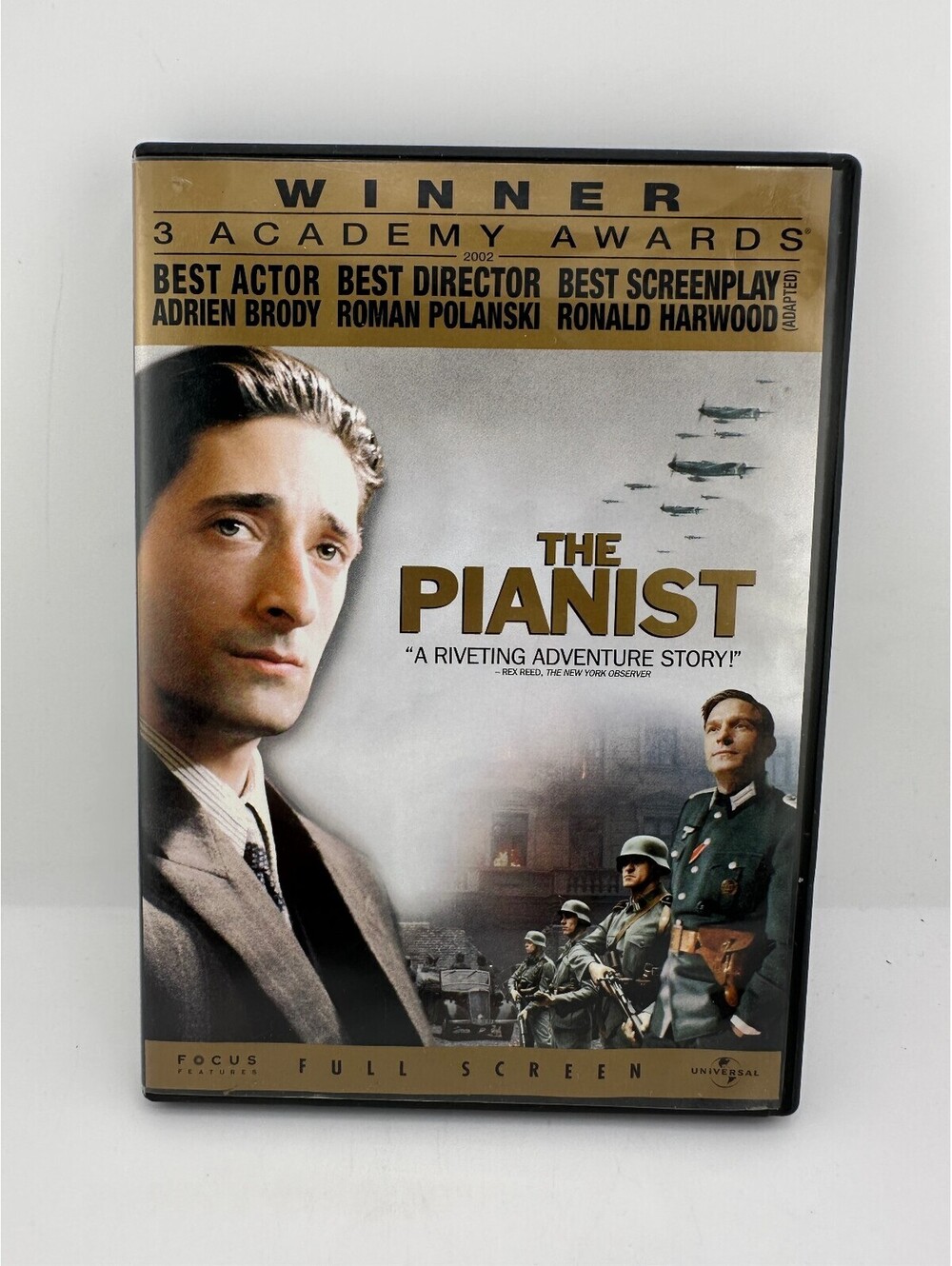 The Pianist DVD Full Screen Movie - Winner 3 Academy Awards